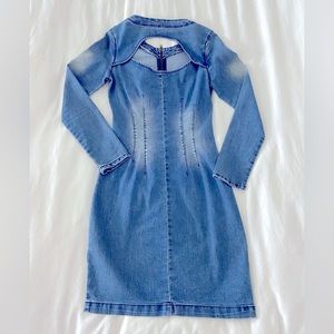 Denim midi dress 👗 | size S | color blue